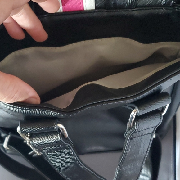 Court Couture Hampton Striped Black & Pink Women's Tennis Backpack - Picture 8 of 9